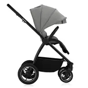 Carucior 3 in 1, Lionelo, Meril, Cu landou de dimensiune XL, Reversibil, Cu scoica auto testata ADAC, Cu accesorii, Pana la 22 kg, Conform cu EN1888-1 EN1888-2, EN1466, Gri BYNLO-MERIL_3IN1_GREY_STONE