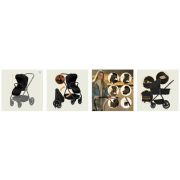 Carucior 3 in 1, Lionelo, Meril, Cu landou de dimensiune XL, Reversibil, Cu scoica auto testata ADAC, Cu accesorii, Pana la 22 kg, Conform cu EN1888-1 EN1888-2, EN1466, Negru BYNLO-MERIL_3IN1_BLACK_ONYX
