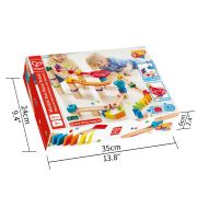 Jucarie din lemn - Marble Run Race Track (81 piese)