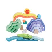 Jucarie din lemn de stivuit pentru copii - Natura
