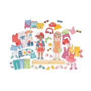 Puzzle magnetic de imbracare (68 piese)