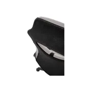 Scaun birou copii hm bloom, stofa/mesh, baza polipropilena, mecanism de balans, cotiere rabatabile, gri/negru drm10050