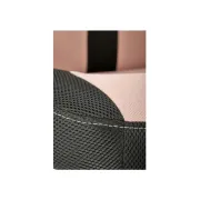 Scaun birou copii hm bloom, stofa/mesh, baza polipropilena, mecanism de balans, cotiere rabatabile, rotatie 360°, roz/negru drm10051