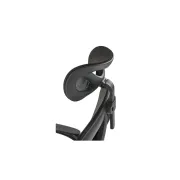 Scaun birou egonomic hm negro, mesh, mecanism balans, suport lombar, tetiera ajustabila,100 kg, negru drm10406