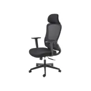 Scaun birou egonomic hm sonar, mesh, mecanism multiblock, suport lombar, cotiere reglabile,120 kg, negru drm10409