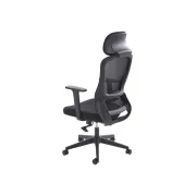 Scaun birou egonomic hm sonar, mesh, mecanism multiblock, suport lombar, cotiere reglabile,120 kg, negru drm10409