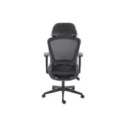 Scaun birou egonomic hm sonar, mesh, mecanism multiblock, suport lombar, cotiere reglabile,120 kg, negru drm10409