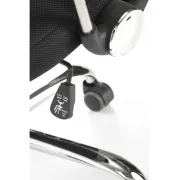 Scaun de birou ergonomic hm nuble, mesh, cadru metalic, sezut piele ecologica, inaltime ajustabila, mecanism balansare,100 kg, negru drm10408