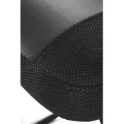 Scaun de birou ergonomic hm nuble, mesh, cadru metalic, sezut piele ecologica, inaltime ajustabila, mecanism balansare,100 kg, negru drm10408