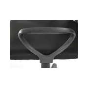 Scaun de birou ergonomic hm nuble, mesh, cadru metalic, sezut piele ecologica, inaltime ajustabila, mecanism balansare,100 kg, negru drm10408