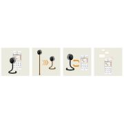 Video monitor, Lionelo, Babyline Smart, Cu aplicatie Smart Life, Cablu USB, Conexiune Wifi, Comunicare bidirectionala, Senzor de temperatura, Negru BYNLOC-BABYLINE_SMART_BLACK