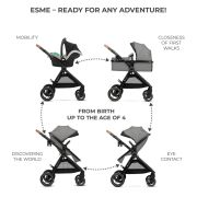 CARUCIOR KINDERKRAFT ESME, 3 IN 1, MOONLIGHT GREY VIVKSESME00GRY3000