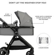 CARUCIOR KINDERKRAFT ESME, 3 IN 1, MOONLIGHT GREY VIVKSESME00GRY3000