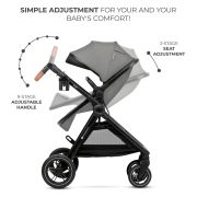 CARUCIOR KINDERKRAFT ESME, 3 IN 1, MOONLIGHT GREY VIVKSESME00GRY3000