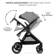 CARUCIOR KINDERKRAFT ESME, 3 IN 1, MOONLIGHT GREY VIVKSESME00GRY3000