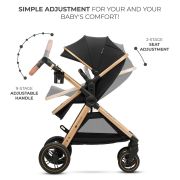 CARUCIOR KINDERKRAFT ESME, 3 IN 1, PURE BLACK VIVKSESME00BLK3000