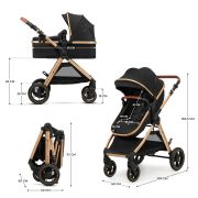 CARUCIOR KINDERKRAFT ESME, 3 IN 1, PURE BLACK VIVKSESME00BLK3000