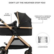 CARUCIOR KINDERKRAFT ESME, 3 IN 1, PURE BLACK VIVKSESME00BLK3000