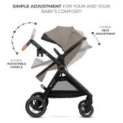 CARUCIOR KINDERKRAFT ESME, 3 IN 1, SAND BEIGE VIVKSESME00BEG3000