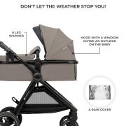 CARUCIOR KINDERKRAFT ESME, 3 IN 1, SAND BEIGE VIVKSESME00BEG3000