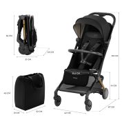 CARUCIOR SPORT KINDERKRAFT PILOT 2, 0-22 KG, MIDNIGHT BLACK VIVKSPILO02BLK0000
