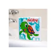 Carticica de colorat, Nuby, Pentru baita, Cu animale, 13x13x3 cm, 4 luni+, Multicolor BYNID4755