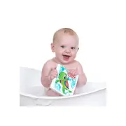 Carticica de colorat, Nuby, Pentru baita, Cu animale, 13x13x3 cm, 4 luni+, Multicolor BYNID4755