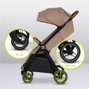 Carucior sport, Lionelo, Ingrid, Capotina impermeabila cu filtru UPF50+, Pana la 22 Kg, Spatar reglabil in 3 pozitii, Include suport pahar si plasa de tantari, Sistem pentru pliere automata, 6 luni+, Bej BYNLO-INGRID_BEIGE_SAND
