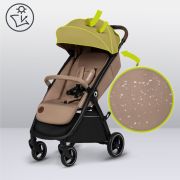 Carucior sport, Lionelo, Ingrid, Capotina impermeabila cu filtru UPF50+, Pana la 22 Kg, Spatar reglabil in 3 pozitii, Include suport pahar si plasa de tantari, Sistem pentru pliere automata, 6 luni+, Bej BYNLO-INGRID_BEIGE_SAND