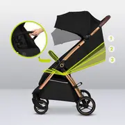 Carucior sport, Lionelo, Ingrid, Capotina impermeabila cu filtru UPF50+, Pana la 22 Kg, Spatar reglabil in 3 pozitii, Include suport pahar si plasa de tantari, Sistem pentru pliere automata, 6 luni+, Negru BYNLO-INGRID_BLACK_ONYX