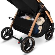 Carucior sport, Lionelo, Ingrid, Capotina impermeabila cu filtru UPF50+, Pana la 22 Kg, Spatar reglabil in 3 pozitii, Include suport pahar si plasa de tantari, Sistem pentru pliere automata, 6 luni+, Negru BYNLO-INGRID_BLACK_ONYX
