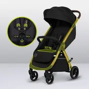 Carucior sport, Lionelo, Ingrid, Capotina impermeabila cu filtru UPF50+, Pana la 22 Kg, Spatar reglabil in 3 pozitii, Include suport pahar si plasa de tantari, Sistem pentru pliere automata, 6 luni+, Negru BYNLO-INGRID_BLACK_ONYX