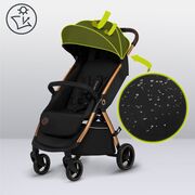 Carucior sport, Lionelo, Ingrid, Capotina impermeabila cu filtru UPF50+, Pana la 22 Kg, Spatar reglabil in 3 pozitii, Include suport pahar si plasa de tantari, Sistem pentru pliere automata, 6 luni+, Negru BYNLO-INGRID_BLACK_ONYX