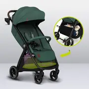 Carucior sport, Lionelo, Ingrid, Capotina impermeabila cu filtru UPF50+, Pana la 22 Kg, Spatar reglabil in 3 pozitii, Include suport pahar si plasa de tantari, Sistem pentru pliere automata, 6 luni+, Verde BYNLO-INGRID_GREEN_EMERALD
