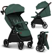 Carucior sport, Lionelo, Ingrid, Capotina impermeabila cu filtru UPF50+, Pana la 22 Kg, Spatar reglabil in 3 pozitii, Include suport pahar si plasa de tantari, Sistem pentru pliere automata, 6 luni+, Verde BYNLO-INGRID_GREEN_EMERALD