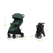 Carucior sport, Lionelo, Ingrid, Capotina impermeabila cu filtru UPF50+, Pana la 22 Kg, Spatar reglabil in 3 pozitii, Include suport pahar si plasa de tantari, Sistem pentru pliere automata, 6 luni+, Verde BYNLO-INGRID_GREEN_EMERALD