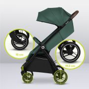Carucior sport, Lionelo, Ingrid, Capotina impermeabila cu filtru UPF50+, Pana la 22 Kg, Spatar reglabil in 3 pozitii, Include suport pahar si plasa de tantari, Sistem pentru pliere automata, 6 luni+, Verde BYNLO-INGRID_GREEN_EMERALD