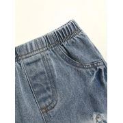 Costumas cu bluzita alba si blugi pentru baietei mbtu77-de