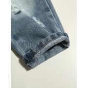 Costumas cu bluzita alba si blugi pentru baietei mbtu77-de