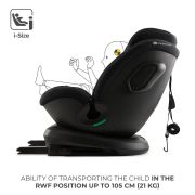 SCAUN AUTO KINDERKRAFT XPEDITION 3 I-SIZE 40-150 CM, BLACK VIVKCXPED03BLK0000