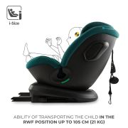 SCAUN AUTO KINDERKRAFT XPEDITION 3 I-SIZE 40-150 CM, GREEN VIVKCXPED03GRE0000