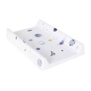 Saltea de infasat, Ceba Baby, Confort, 50x70 cm, Atasabila la patut, Fara BPA, 0 luni+, Watercolor World Universe BYNW-212-123-651