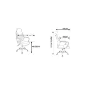 Scaun directorial gn65 negru drm4260