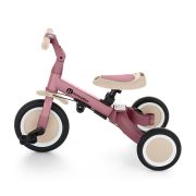 Tricicleta, Petite&Mars, Turbo, 5 in 1, Multifunctionala, Vehicul de impins, Bicicleta cu/fara pedale, Cu maner de ghidaj, Detasabil, Roti din cauciuc, Pana la 25 kg, 1.5-5 ani, Dusty Rose BYN613821