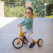Tricicleta, Petite&Mars, Turbo, 5 in 1, Multifunctionala, Vehicul de impins, Bicicleta cu/fara pedale, Cu maner de ghidaj, Detasabil, Roti din cauciuc, Pana la 25 kg, 1.5-5 ani, Dusty Rose BYN613821