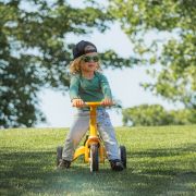 Tricicleta, Petite&Mars, Turbo, 5 in 1, Multifunctionala, Vehicul de impins, Bicicleta cu/fara pedale, Cu maner de ghidaj, Detasabil, Roti din cauciuc, Pana la 25 kg, 1.5-5 ani, Dusty Rose BYN613821