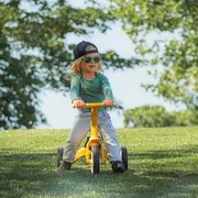 Tricicleta, Petite&Mars, Turbo, 5 in 1, Multifunctionala, Vehicul de impins, Bicicleta cu/fara pedale, Cu maner de ghidaj, Detasabil, Roti din cauciuc, Pana la 25 kg, 1.5-5 ani, Dusty Rose BYN613821