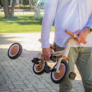 Tricicleta, Petite&Mars, Turbo, 5 in 1, Multifunctionala, Vehicul de impins, Bicicleta cu/fara pedale, Cu maner de ghidaj, Detasabil, Roti din cauciuc, Pana la 25 kg, 1.5-5 ani, Ocean Blue BYN613830