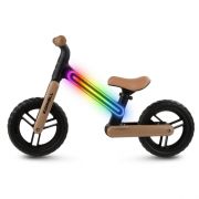 Bicicleta fara pedale, cadru nailon cu led, roti eva, kidwell suno - bej-negru edeedirobisun03a0