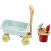 Carucior cu maner si set galetica - plastic reciclat tk7687